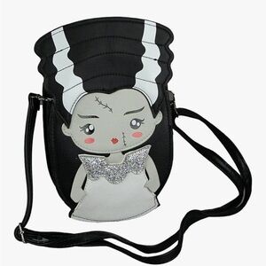 Adorable Sleepyville Critters Bride of Frankenstein Crossbody Purse